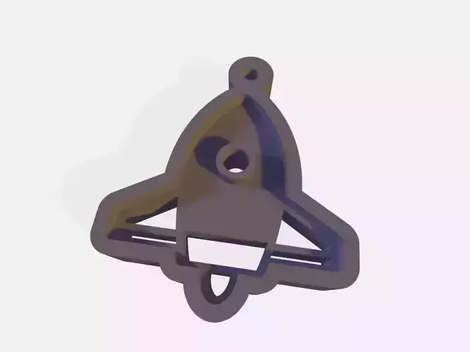 SET 10 KEYCHAINS 3D print models rocket