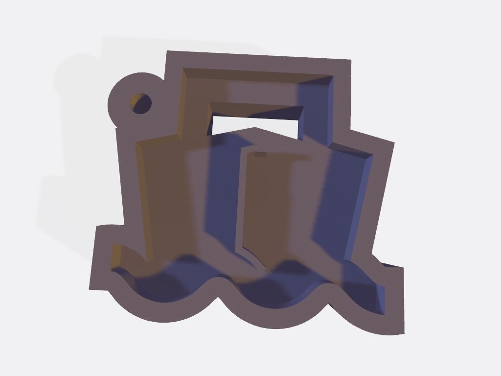 SET 10 KEYCHAINS 3D print models ship 3D print model_2