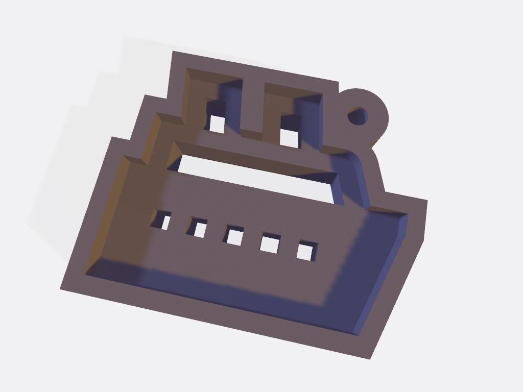 SET 10 KEYCHAINS 3D print models ship 3D print model_1