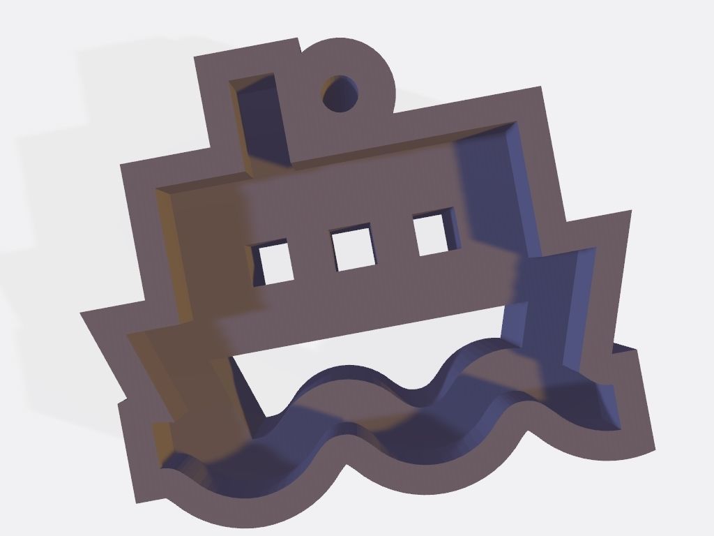 SET 10 KEYCHAINS 3D print models ship 3D print model_3