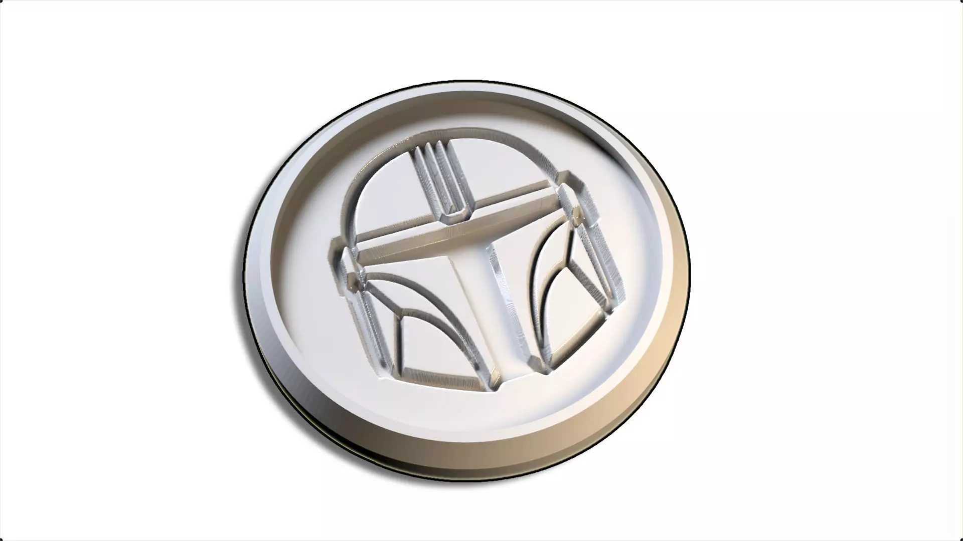 MANDALORIAN BADGE 3D model