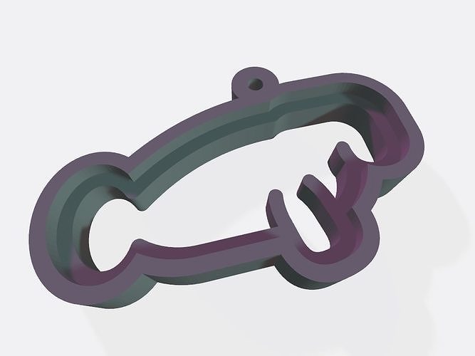 SET 10 KEYCHAINS 3D print models animals 3D print model