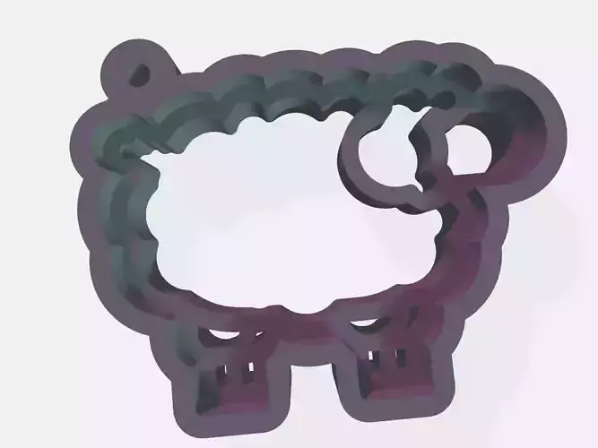 SET 8 KEYCHAINS 3D print models animals