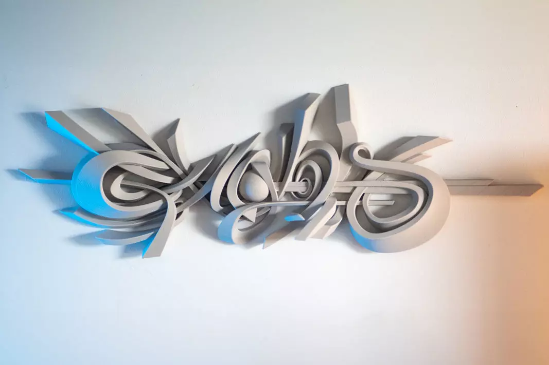 GENGHIS 3D GRAFFITI WALL ART 3D print model_0