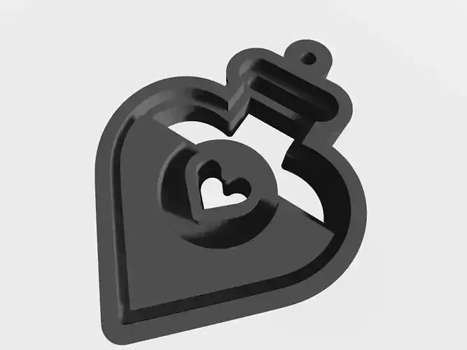 SET 10 KEYCHAINS 3D print models potion king puzzle mouse