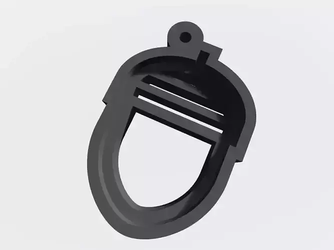 SET 10 KEYCHAINS 3D print models alien puzzle acorn