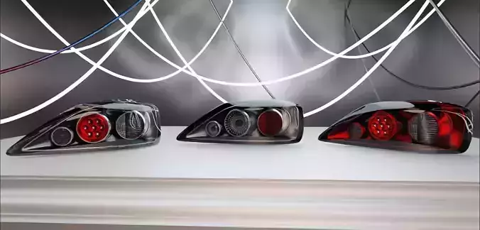 S15 Jun Yan Taillights Low-poly 3D model