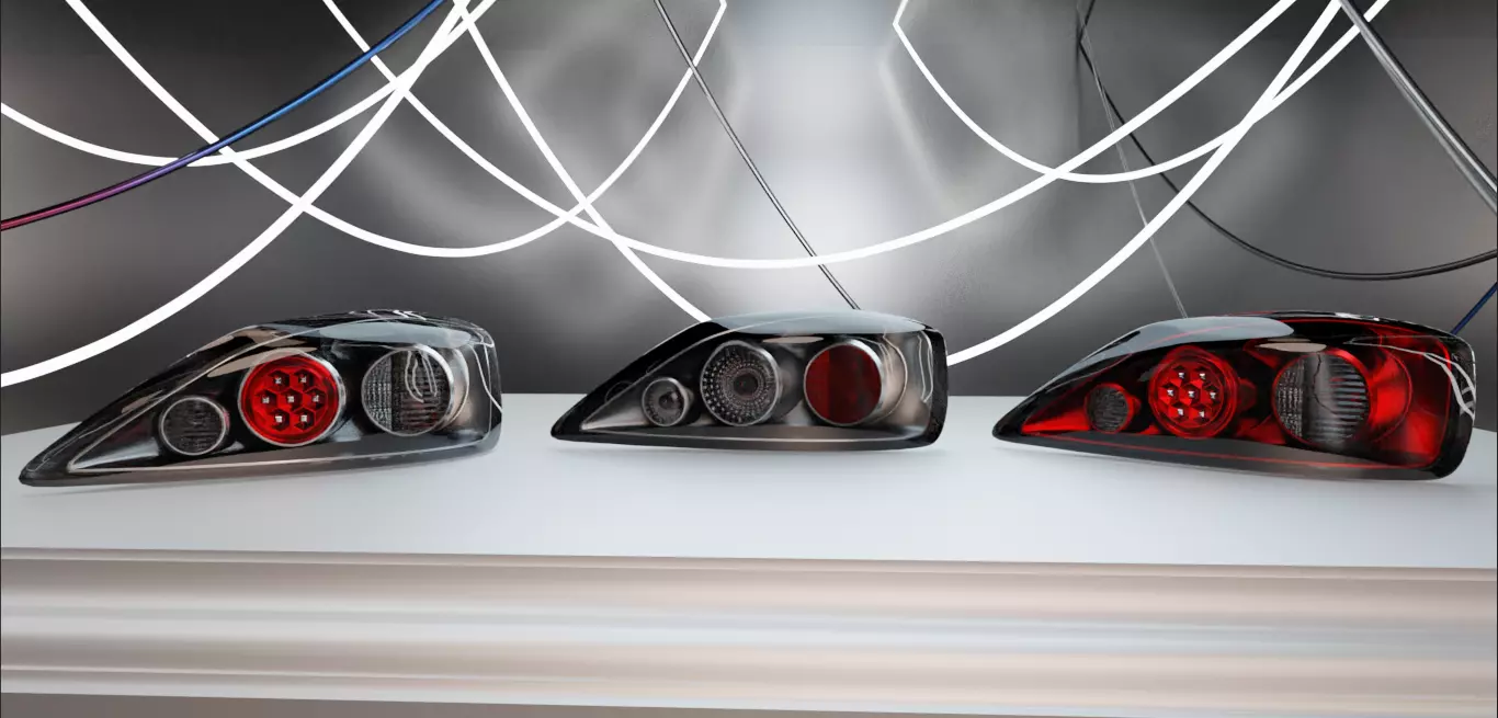 S15 Jun Yan Taillights Low-poly 3D model_0