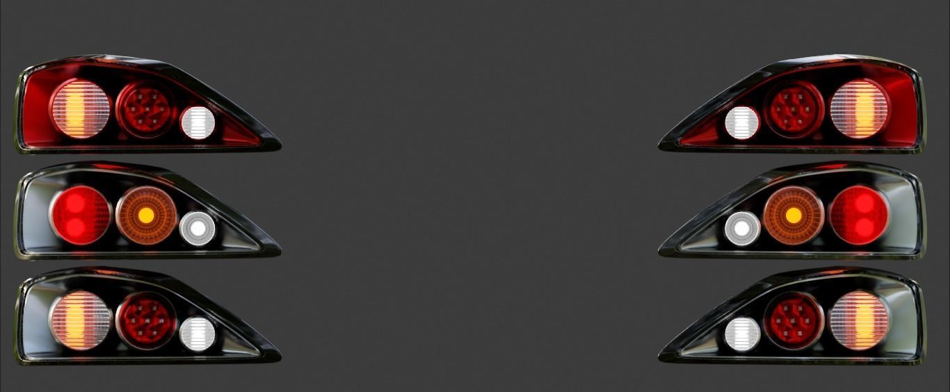 S15 Jun Yan Taillights Low-poly 3D model_3