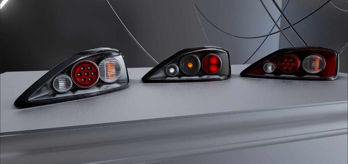 S15 Jun Yan Taillights Low-poly 3D model_2