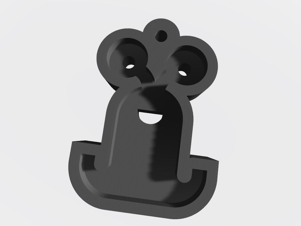 SET 10 KEYCHAINS 3D print models alien llama snail 3D print model_1