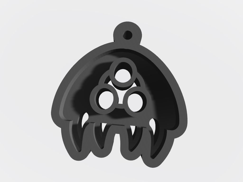 SET 10 KEYCHAINS 3D print models alien llama snail 3D print model_5