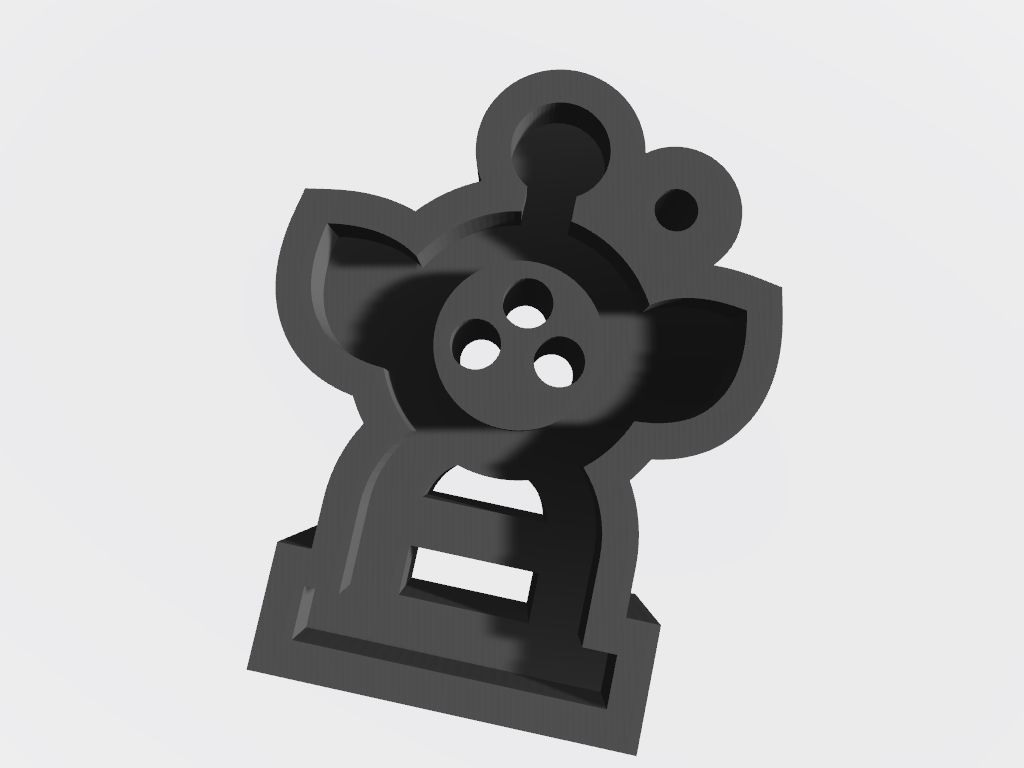 SET 10 KEYCHAINS 3D print models alien llama snail 3D print model_7