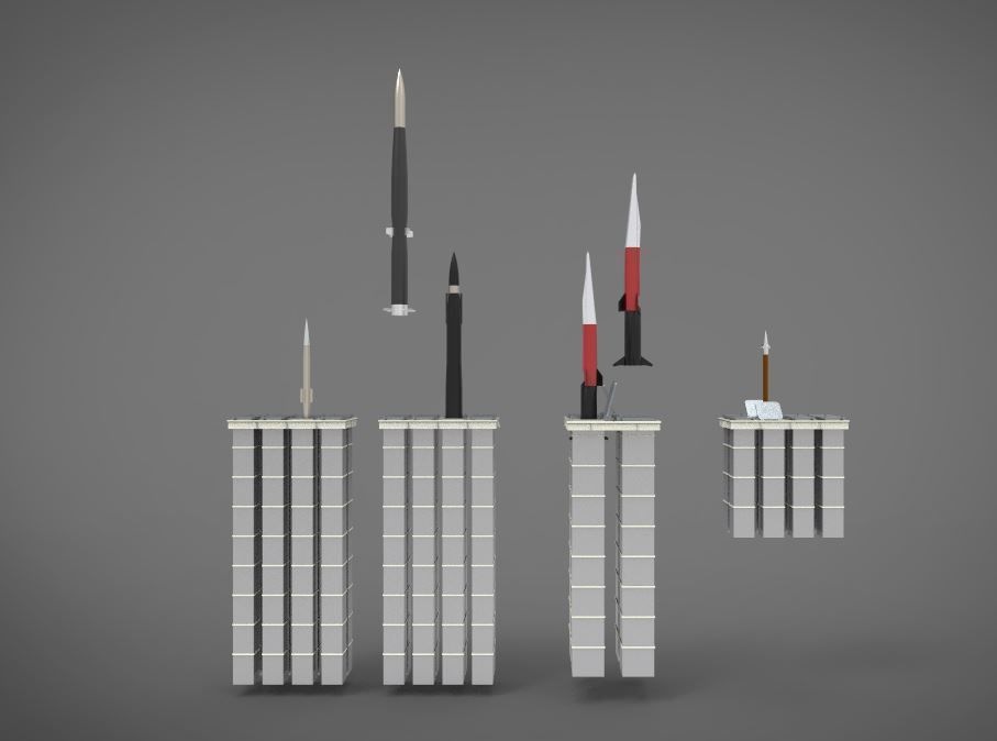 Vertical launcher system ship 3D model_5