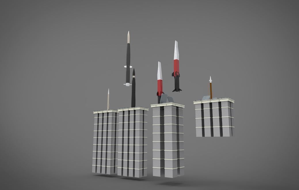 Vertical launcher system ship 3D model_1