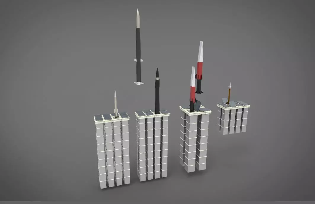 Vertical launcher system ship 3D model_0