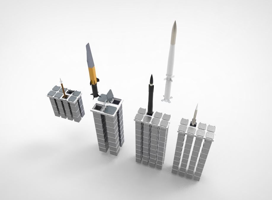 VLS Vertical Launching System Mark 41 BGM 109 Tomahawk 3D model_2