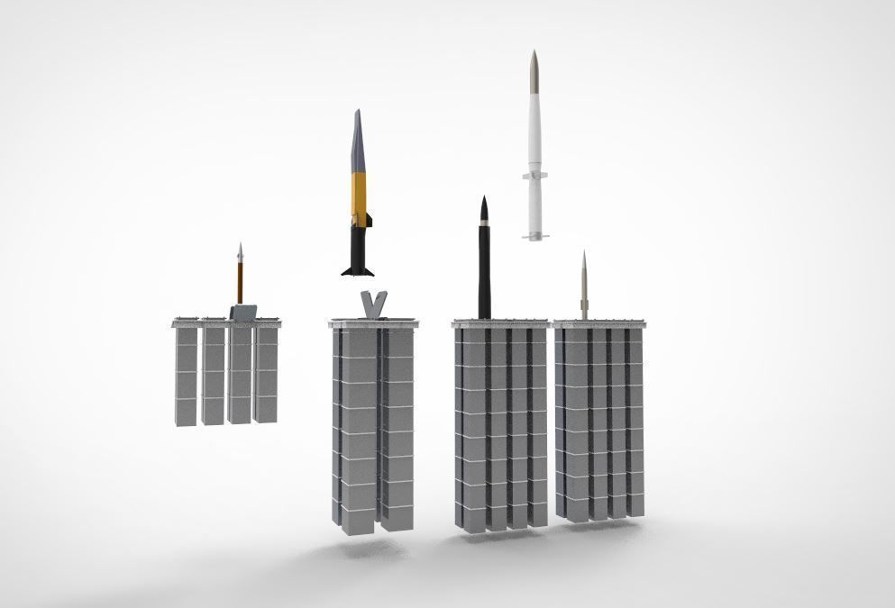 VLS Vertical Launching System Mark 41 BGM 109 Tomahawk 3D model_4