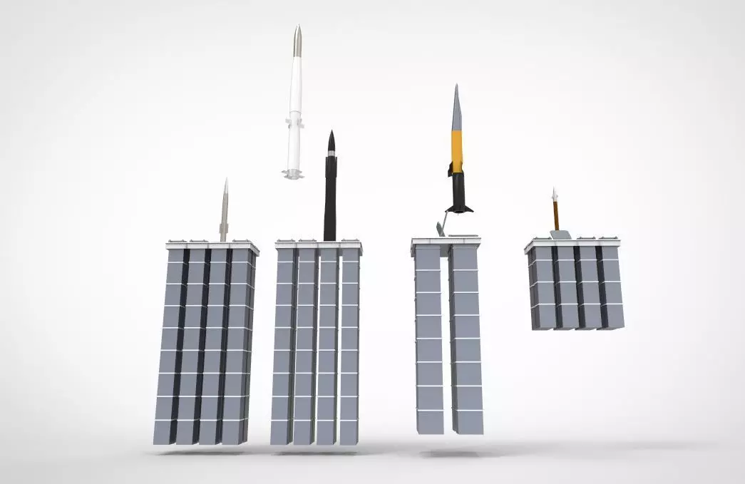 VLS Vertical Launching System Mark 41 BGM 109 Tomahawk 3D model_0