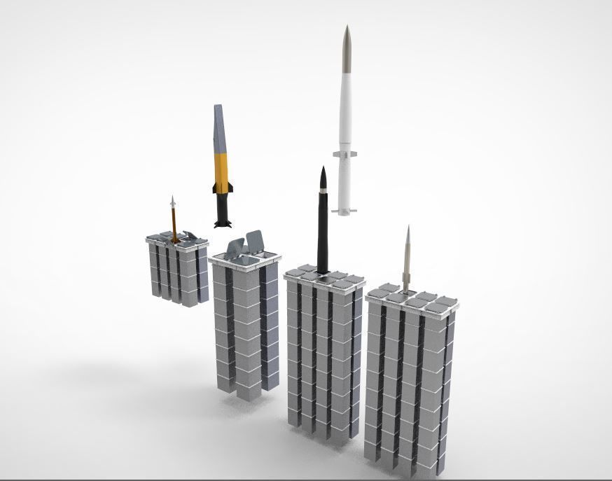 VLS Vertical Launching System Mark 41 BGM 109 Tomahawk 3D model_3