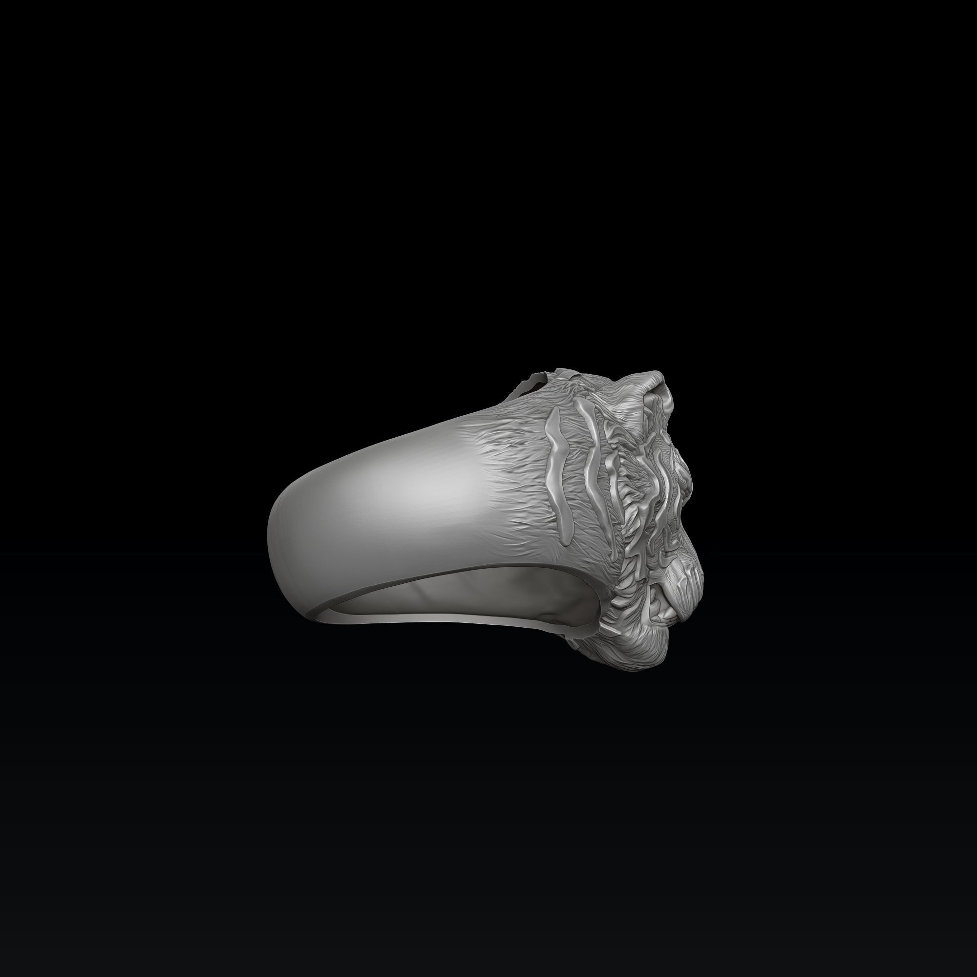 Tiger Ring 3D print model_3
