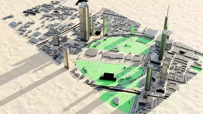 Shanghai China Citymap Building 3D model