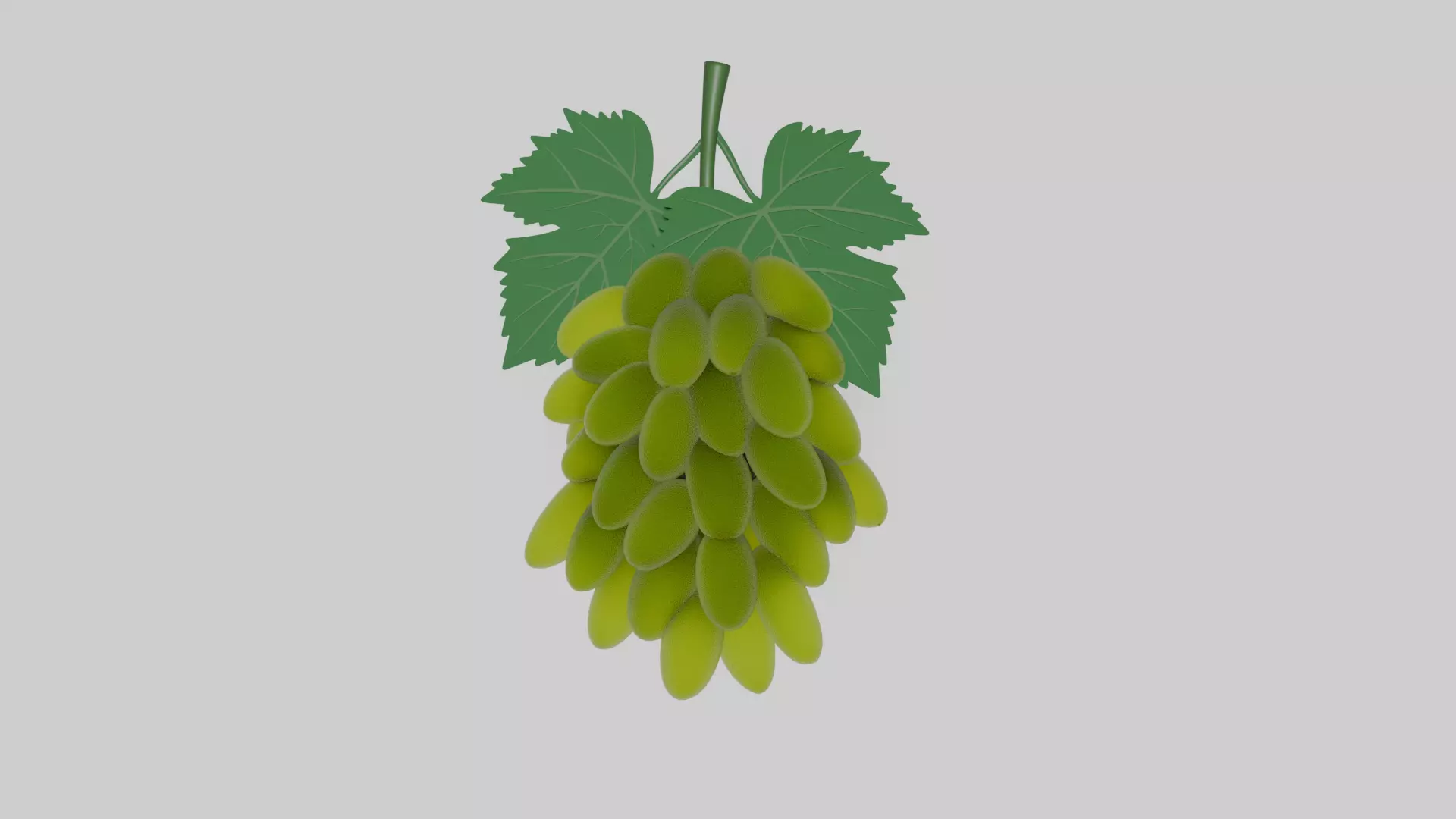 Grapes model 3D Low-poly 3D model_0