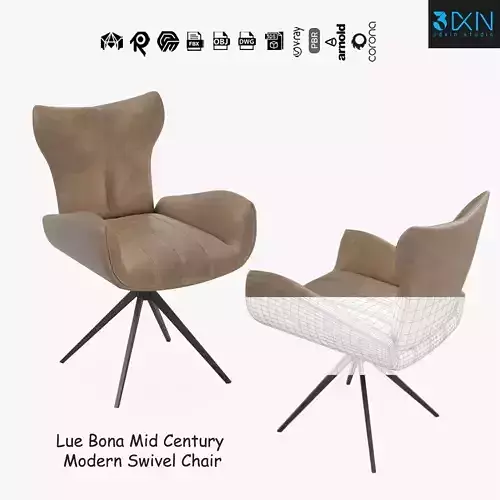 Lue Bona Mid Century Modern Swivel Chair