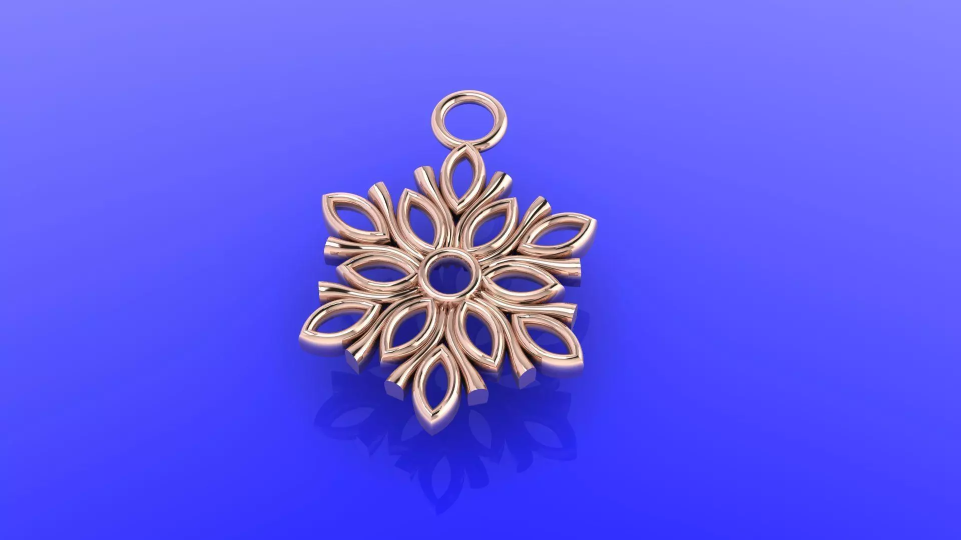 Flower Pendent  3D print model_0