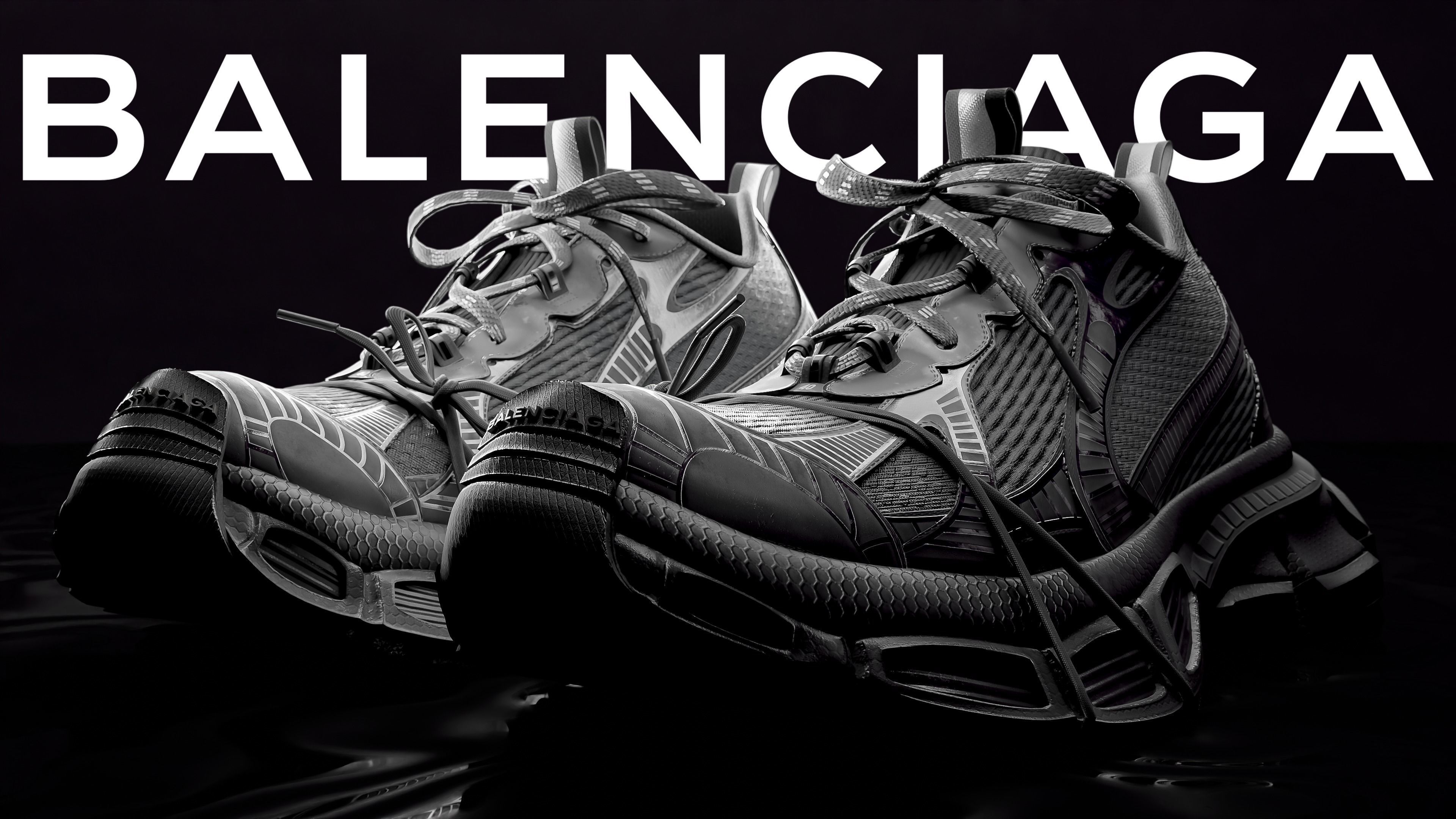 Balenciaga  3XL Low-poly 3D model_4