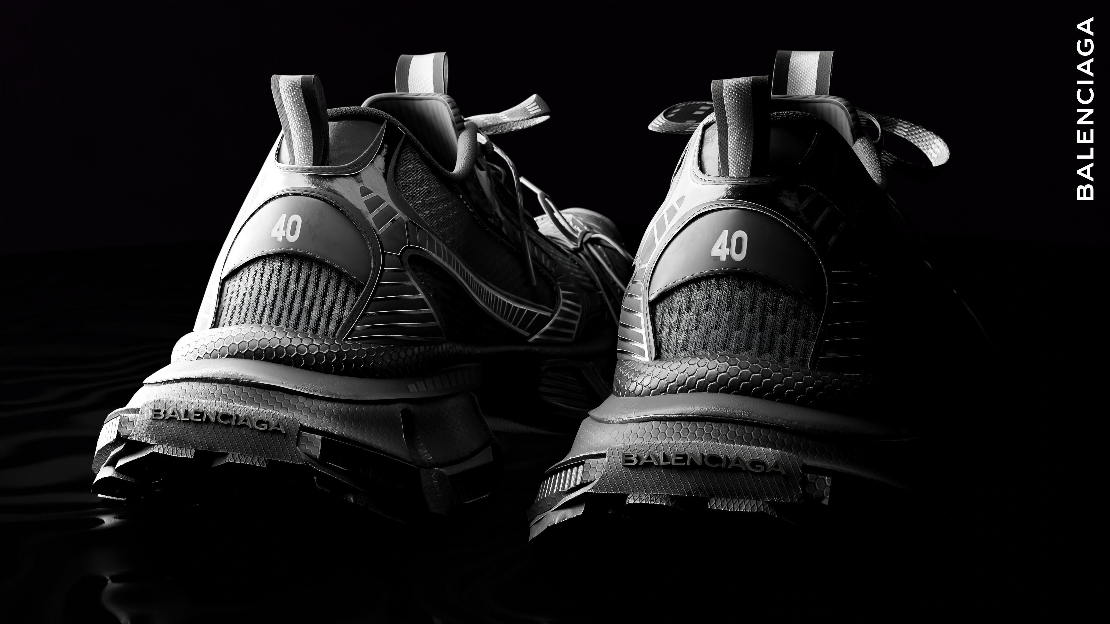 Balenciaga  3XL Low-poly 3D model_1