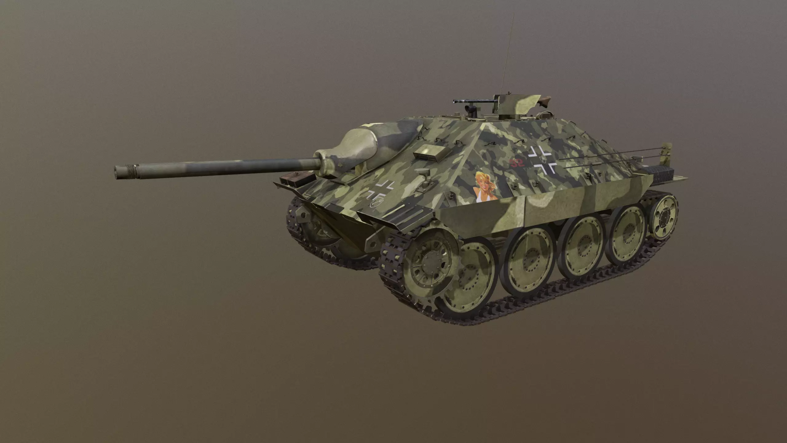 Jagdpanzer 38 - Hetzer sommer Leibstandarte 3D model_0