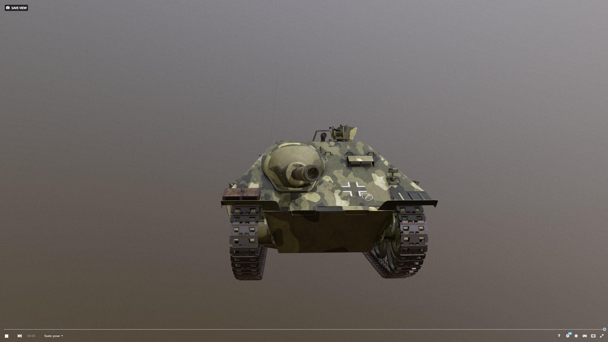 Jagdpanzer 38 - Hetzer sommer Leibstandarte 3D model_12
