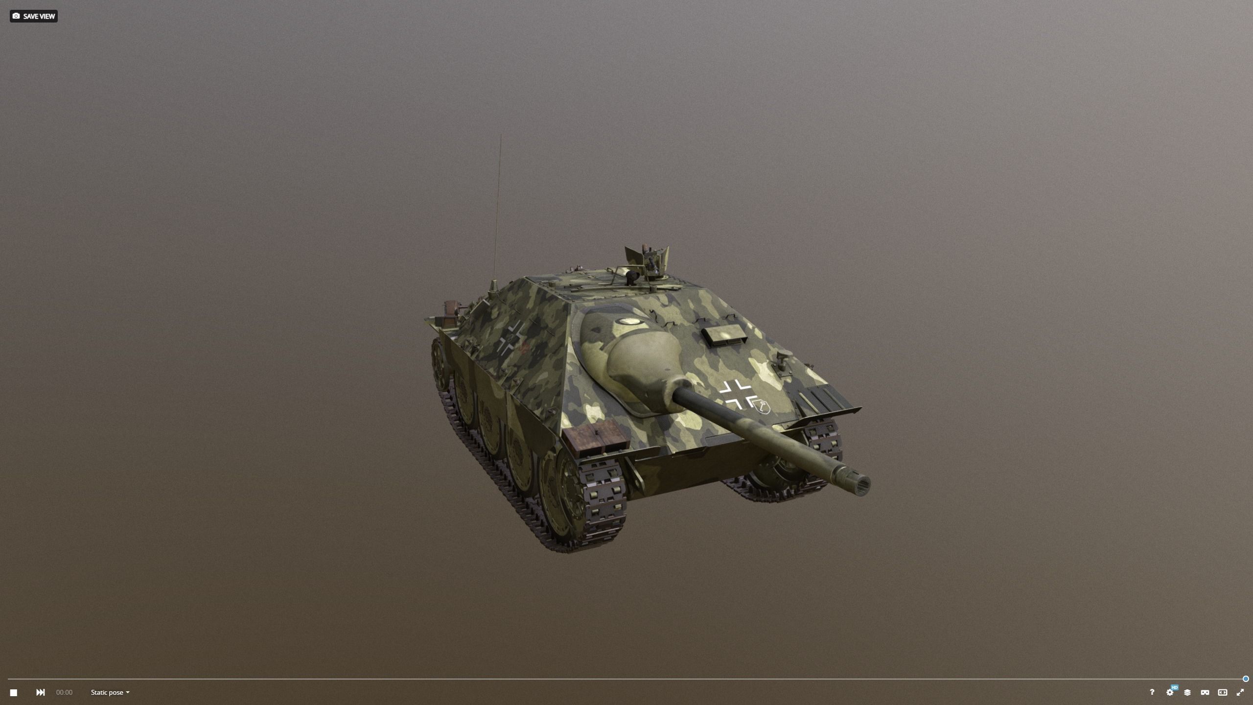 Jagdpanzer 38 - Hetzer sommer Leibstandarte 3D model_17