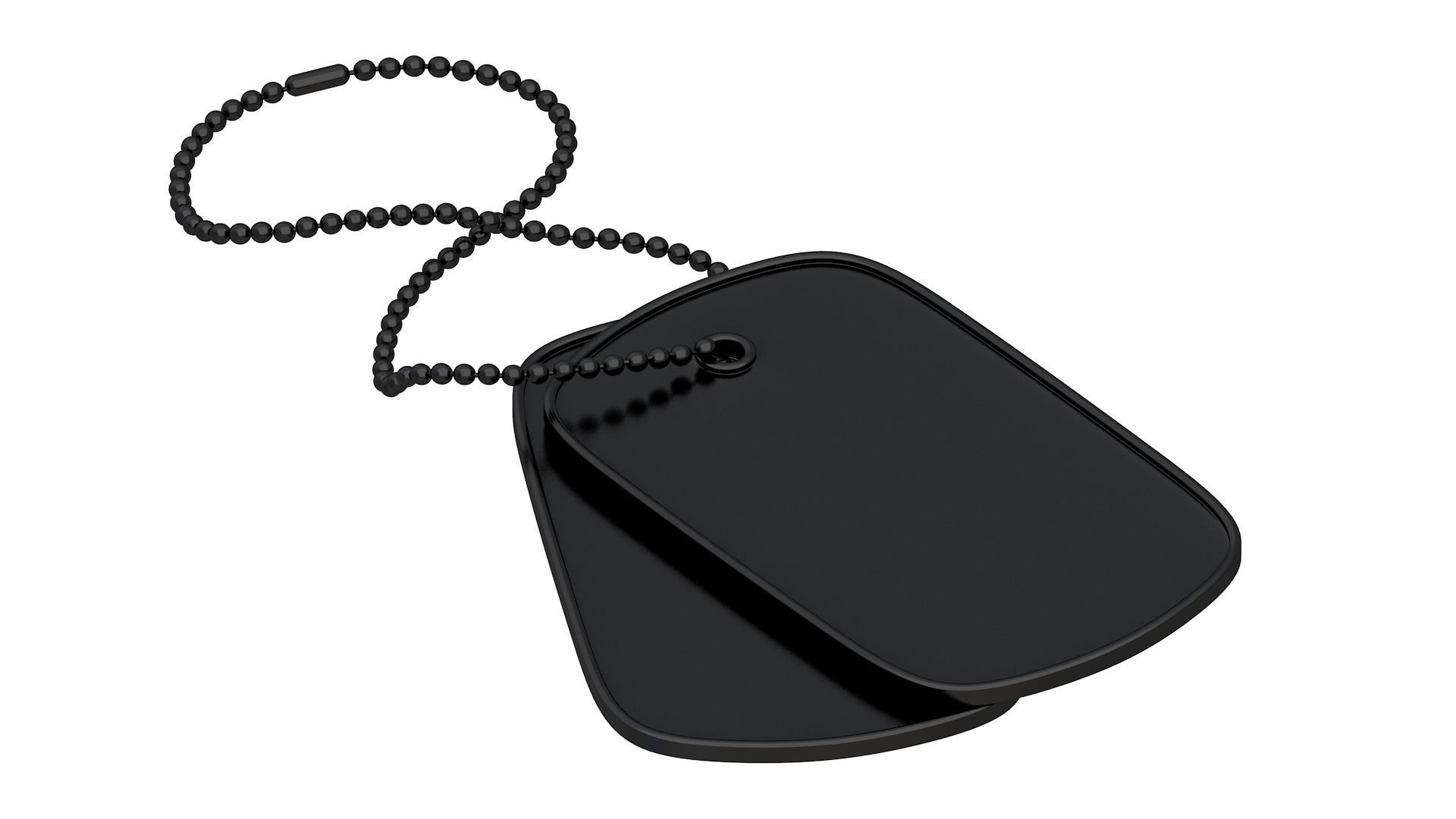 Black Dog Tags 3D model_1