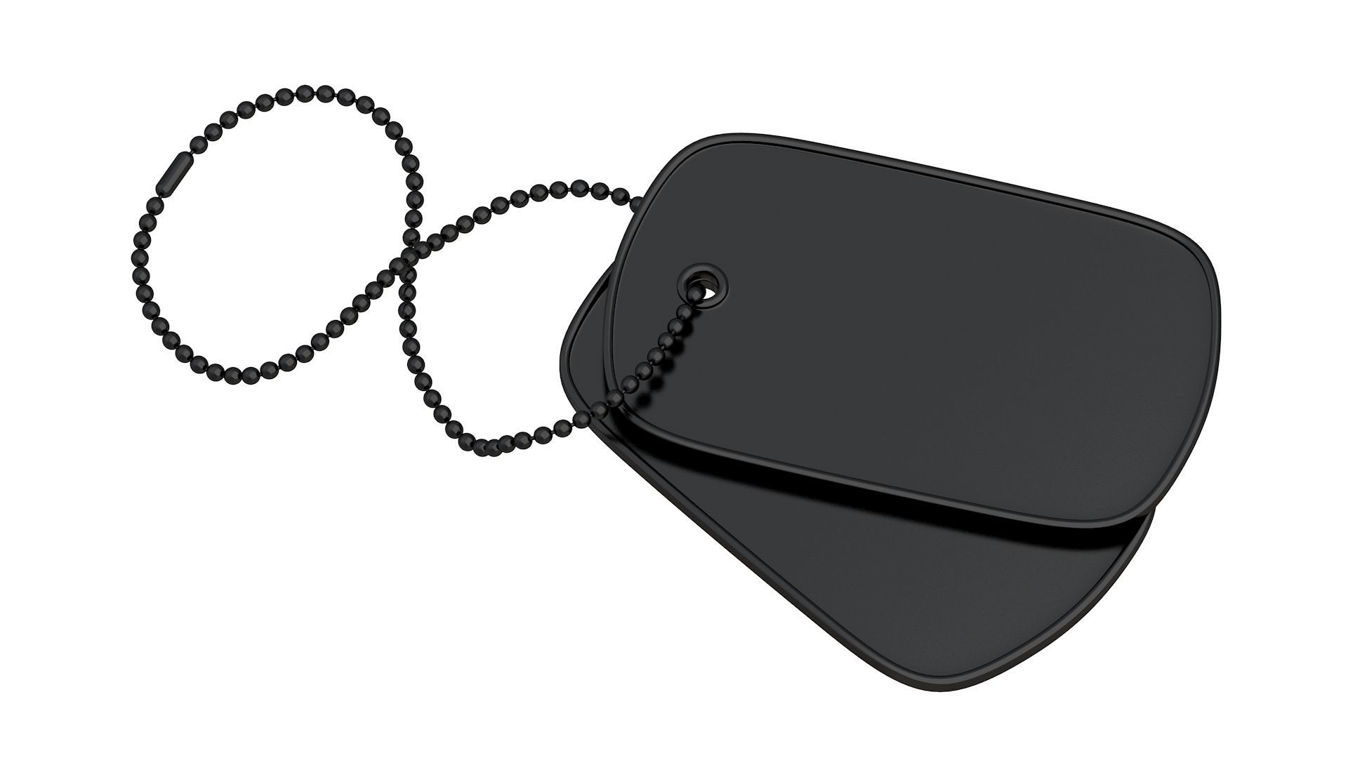 Black Dog Tags 3D model_3