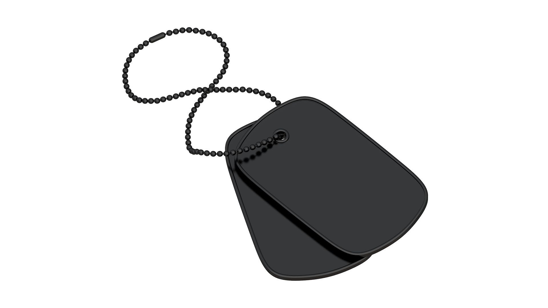 Black Dog Tags 3D model_4