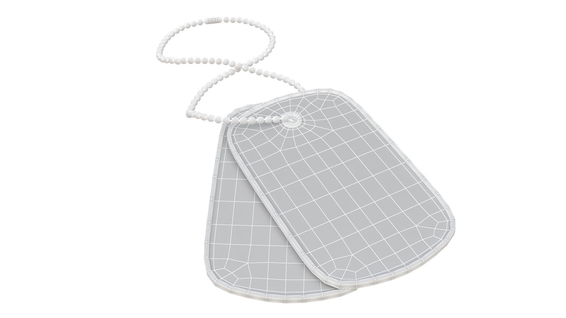 Black Dog Tags 3D model_7