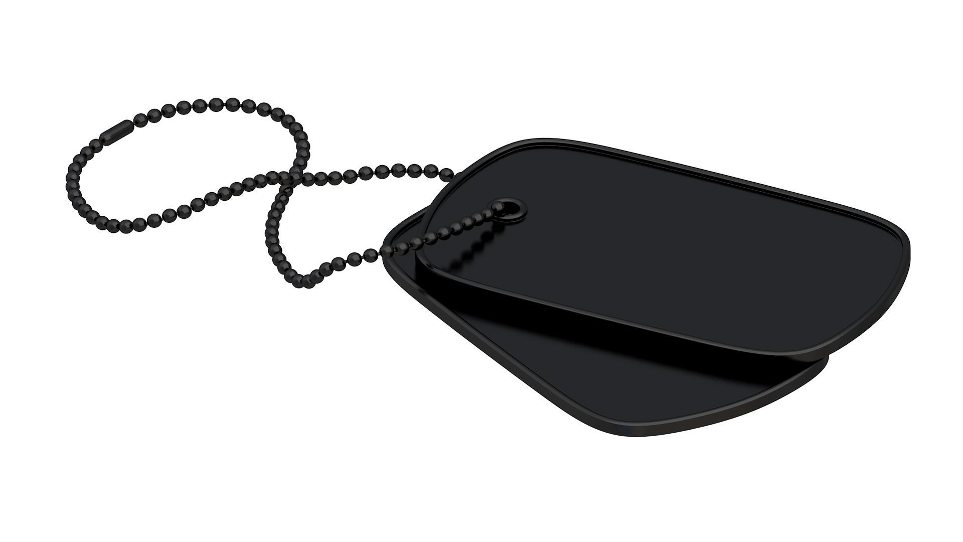 Black Dog Tags 3D model_2