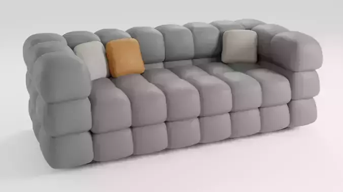 Sofa in modern Italian style in dark colors