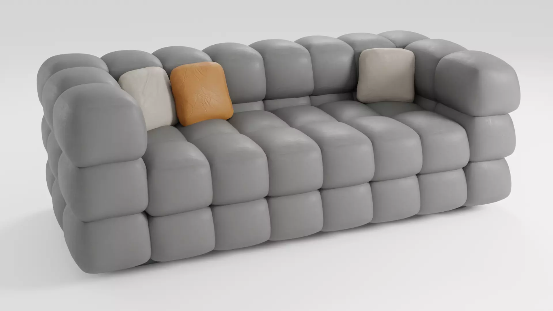 Sofa in modern Italian style in dark colors 3D model_0