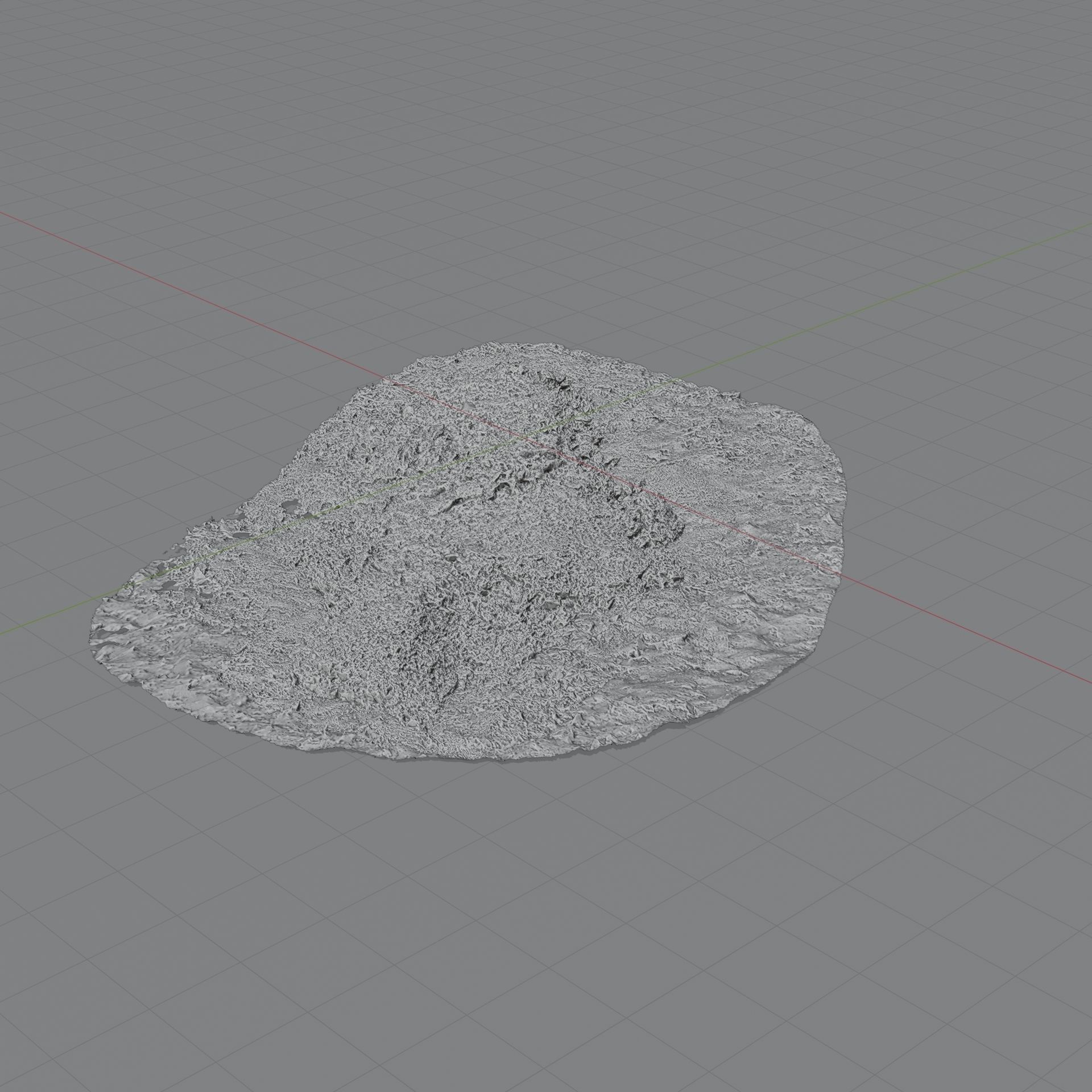 Snow In Grass 3D model_7