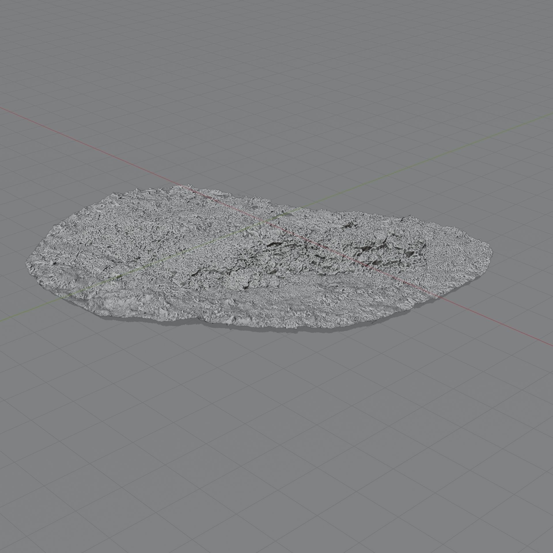 Snow In Grass 3D model_6