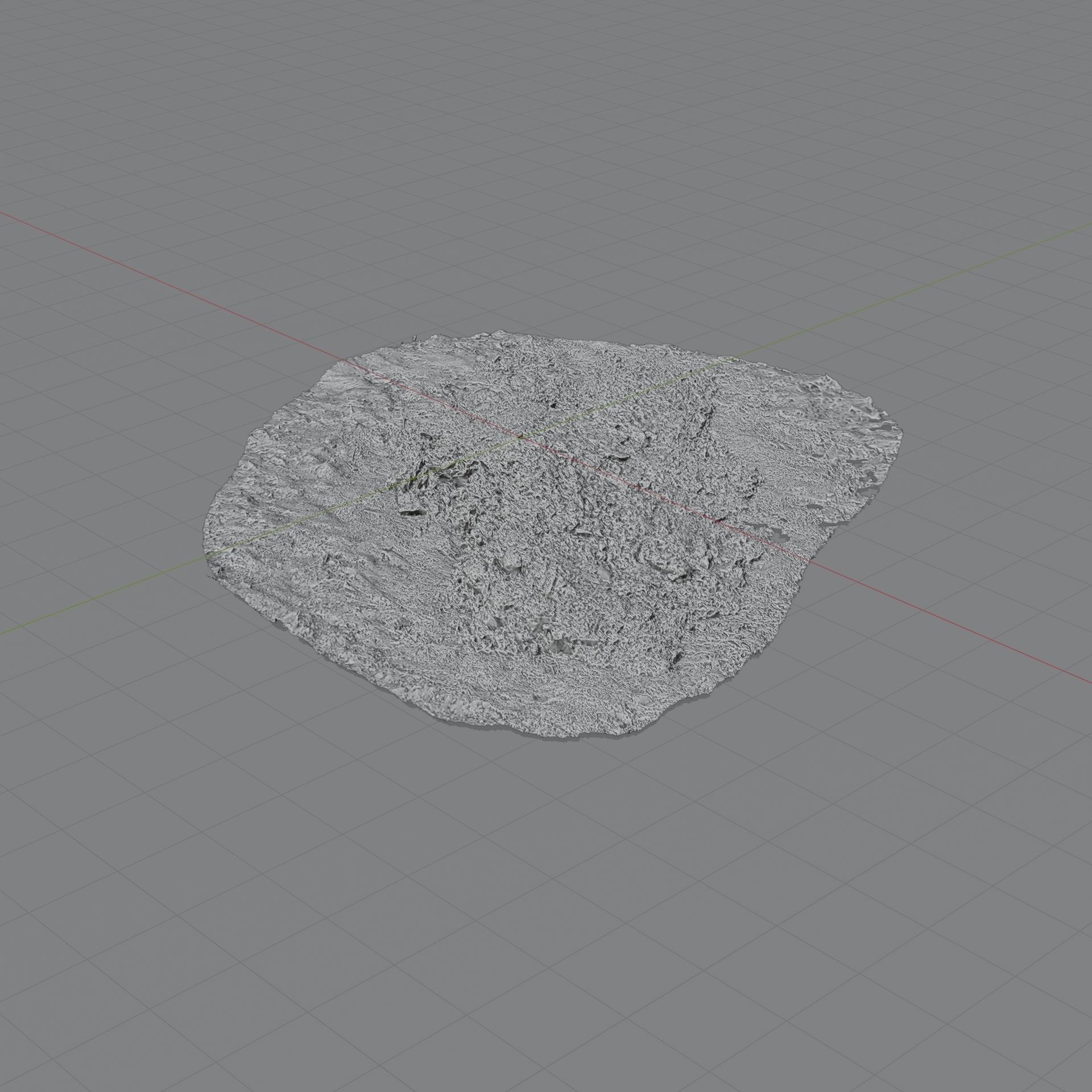 Snow In Grass 3D model_5