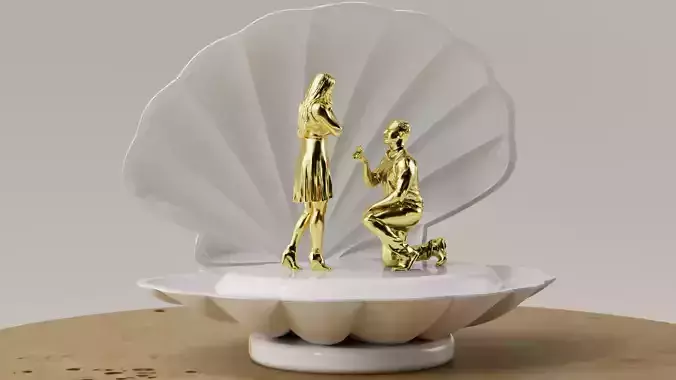 ESCULTURA - CASAMIENTO - SAN VALETIN 3D print model