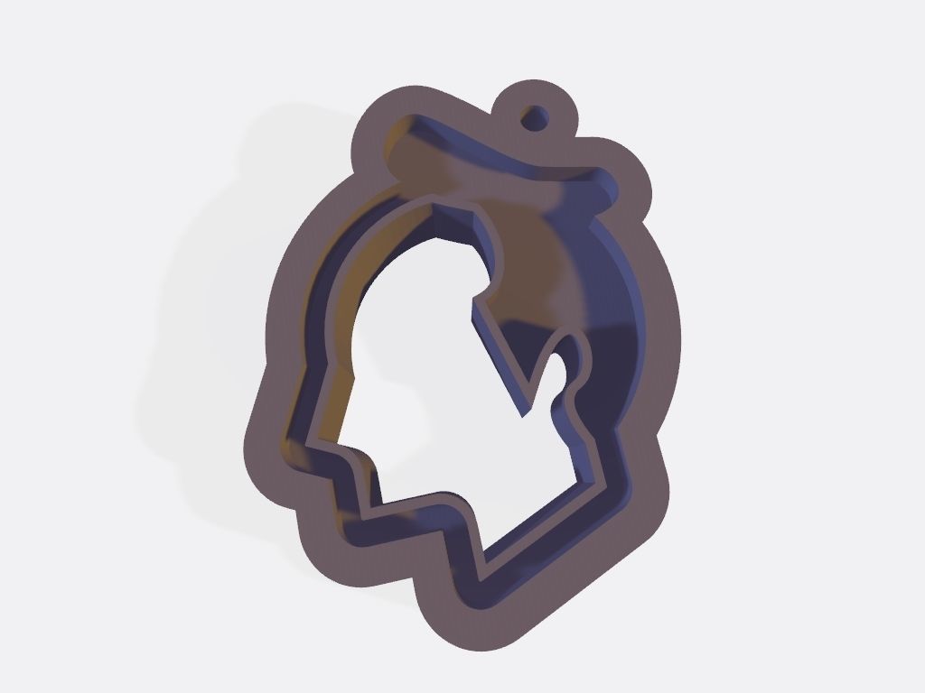 SET 10 KEYCHAINS 3D print models bear horse pig rooster 3D print model_8