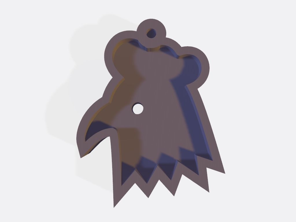 SET 10 KEYCHAINS 3D print models bear horse pig rooster 3D print model_6