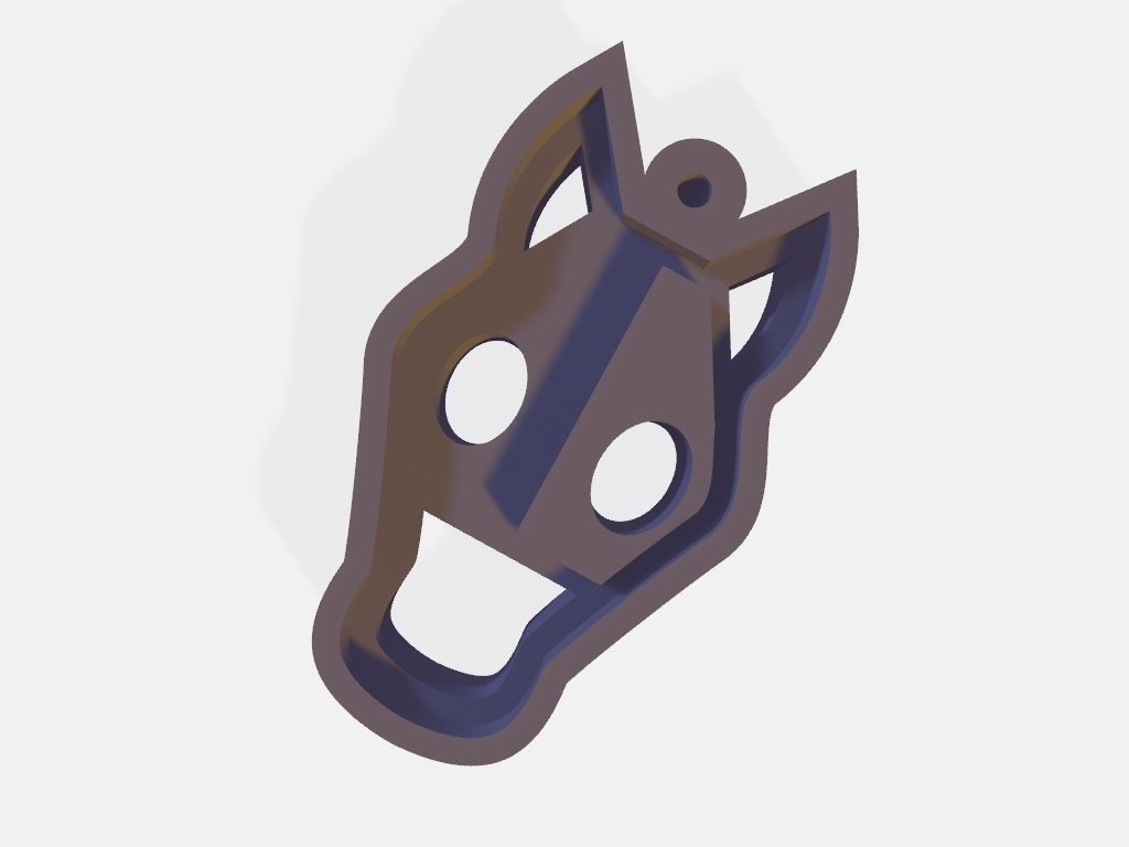 SET 10 KEYCHAINS 3D print models bear horse pig rooster 3D print model_1