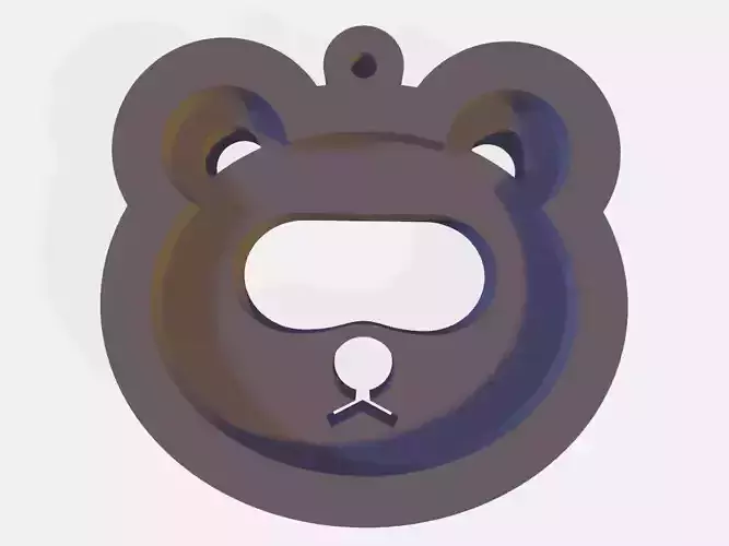 SET 10 KEYCHAINS 3D print models bear horse pig rooster