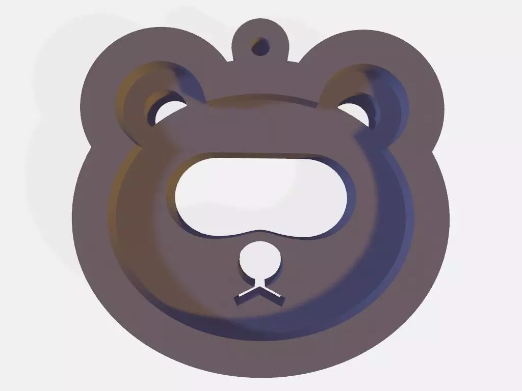 SET 10 KEYCHAINS 3D print models bear horse pig rooster 3D print model_0